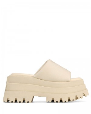 Naked Wolfe Delicious Platform Szandál Női Bézs | Hungary 3852URMFQ