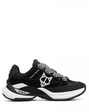 Naked Wolfe Freeway Cow Velúr Sportcipő Női Fekete | Hungary 5379SPWTF