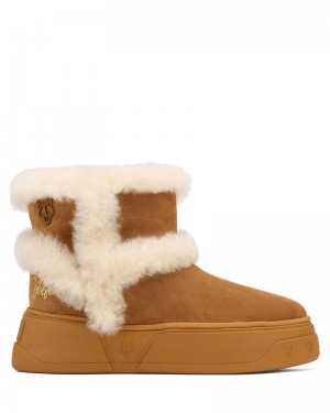 Naked Wolfe K-01 Shearling Csizma Férfi Barna | Hungary 8107TOZAM