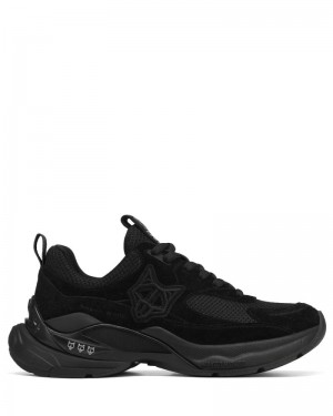 Naked Wolfe Super Double Velúr Sportcipő Női Fekete | Hungary 4356GKYFL