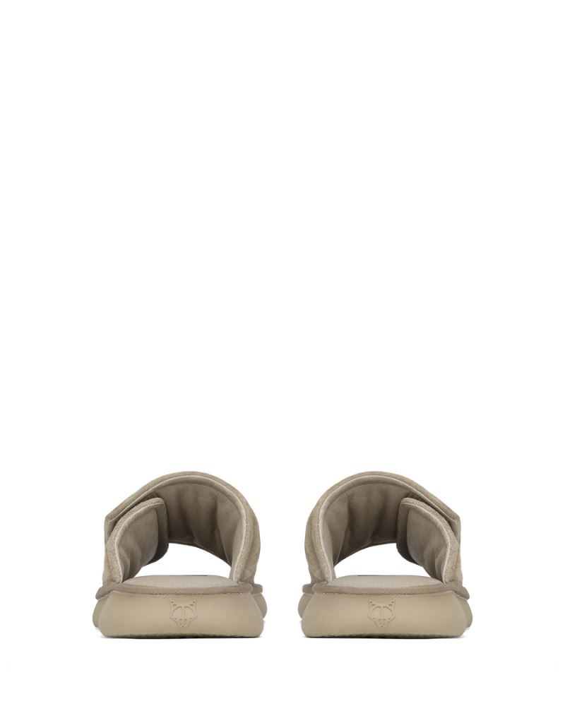 Naked Wolfe Alaska Velúr Papucs Férfi Szürke Barna | Hungary 0742WJPLG