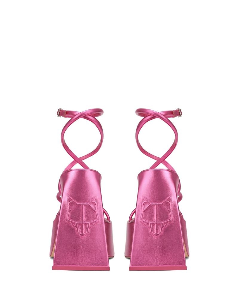 Naked Wolfe Angel Metallic Platform Szandál Női Rózsaszín | Hungary 4976LIXTP