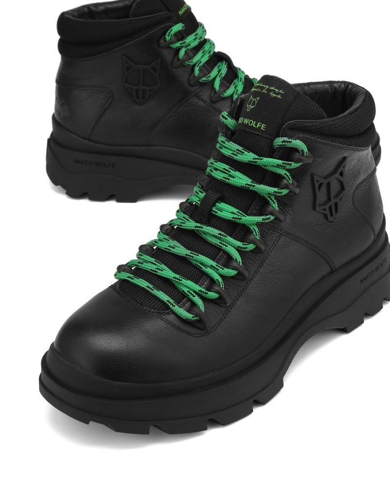 Naked Wolfe Aspen Bőr Csizma Férfi Fekete | Hungary 6301KECWD