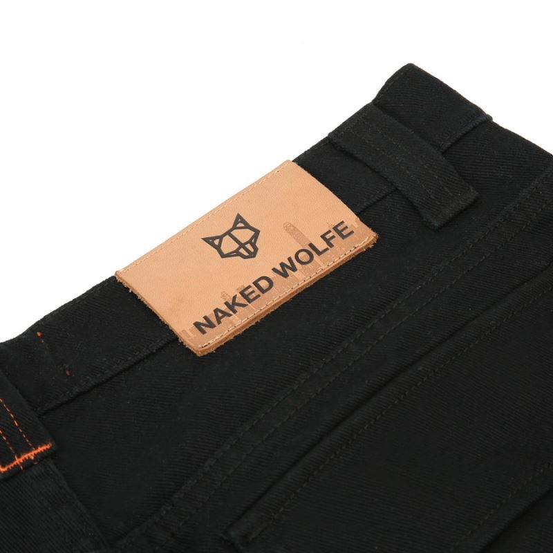 Naked Wolfe Baggy Pocket Cargo Logo Nadrág Férfi Fekete | Hungary 9503ZCOKE
