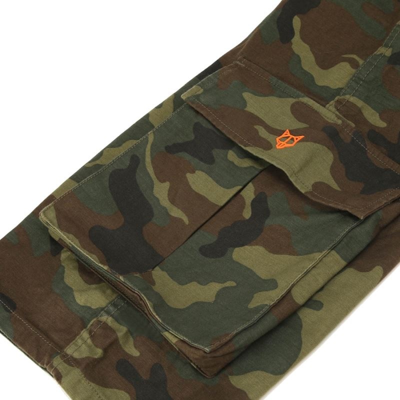 Naked Wolfe Baggy Pocket Cargo Logo Nadrág Férfi Camo | Hungary 0572DRQEY