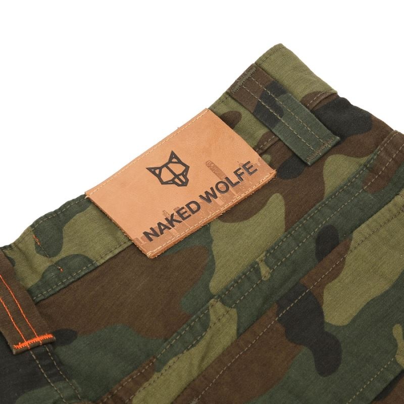 Naked Wolfe Baggy Pocket Cargo Nadrág Férfi Camo | Hungary 5210RUABO
