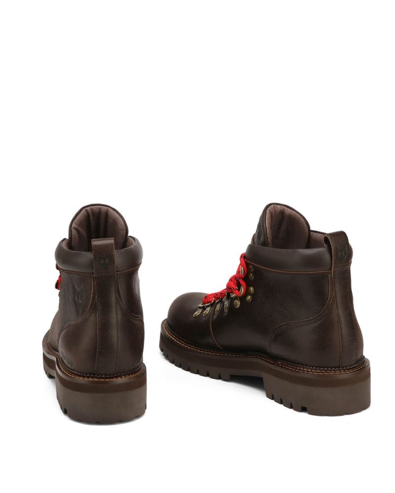 Naked Wolfe Bear Dark Earth Bőr Csizma Férfi Csokoládé | Hungary 8152YFBUJ