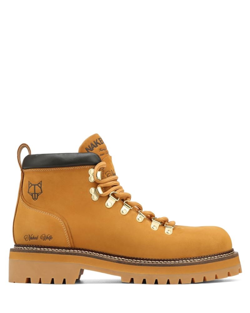 Naked Wolfe Bear Wheat Bőr Csizma Férfi Barna | Hungary 5243HULRK