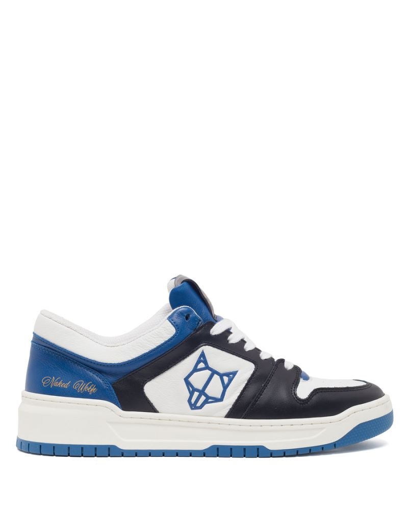 Naked Wolfe CM-01 Combo Bőr Sportcipő Férfi Kék | Hungary 7519WNUHV