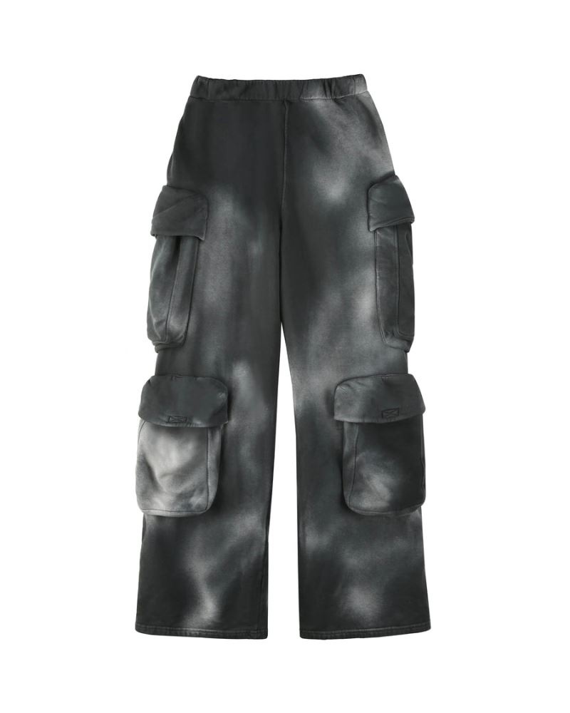 Naked Wolfe Cargo Vintage Melegítőnadrág Férfi Fekete | Hungary 7653WGPYE