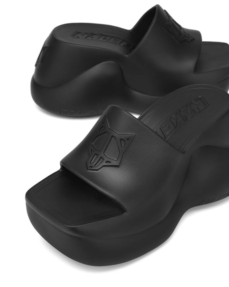 Naked Wolfe Chic Platform Szandál Női Fekete | Hungary 6427PUVJQ