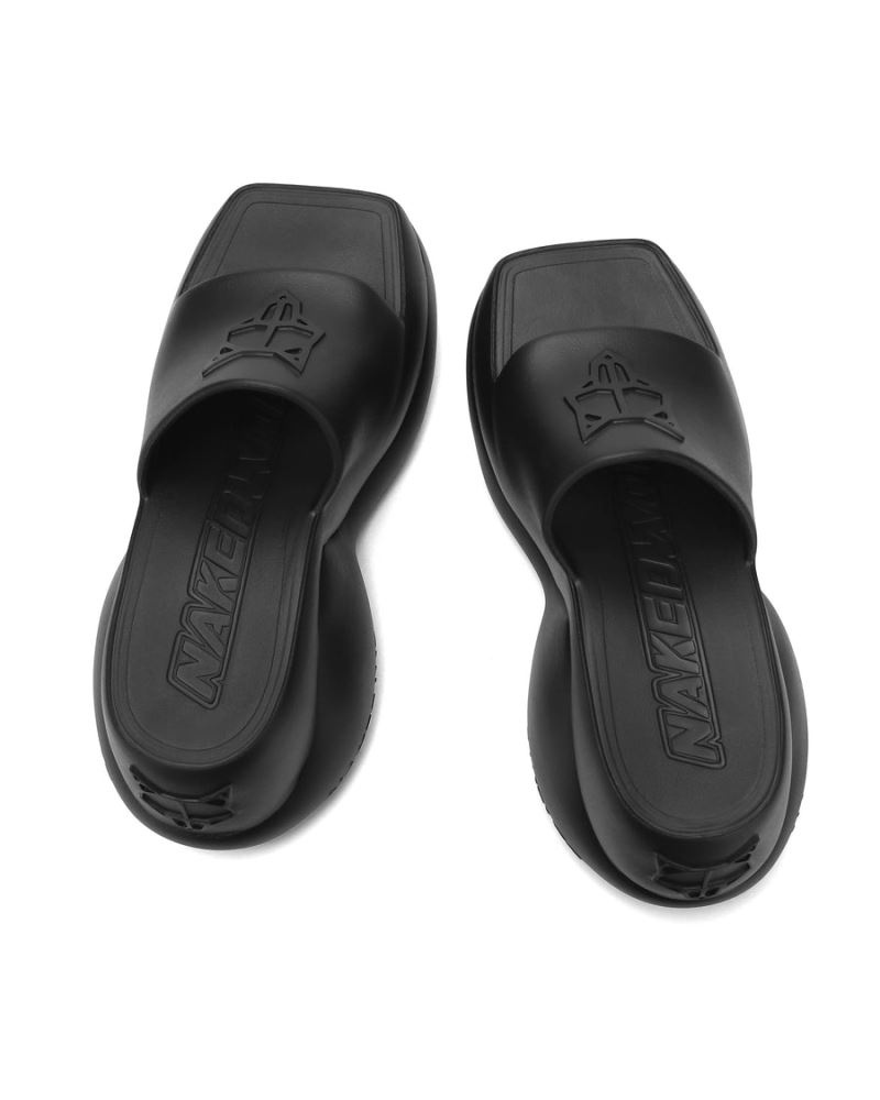 Naked Wolfe Chic Platform Szandál Női Fekete | Hungary 6427PUVJQ