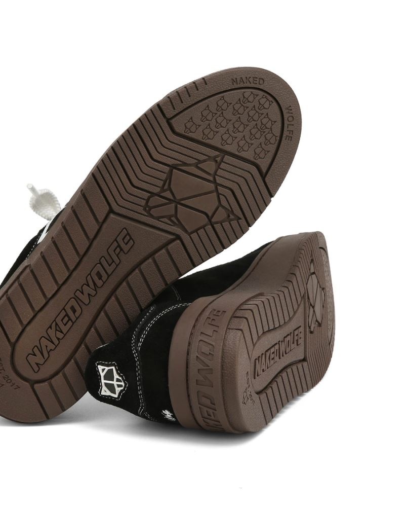 Naked Wolfe Chrome Velúr Natural Sportcipő Férfi Fekete | Hungary 0382DZUAR