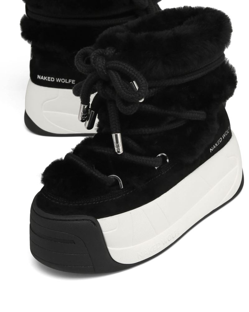 Naked Wolfe Darling Cow Velúr Platform Csizma Női Fekete | Hungary 7943XMJEL