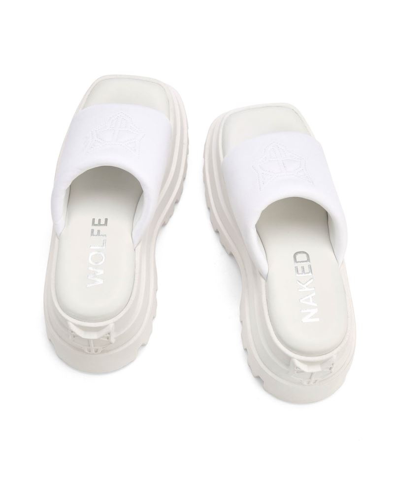Naked Wolfe Delicious Platform Szandál Női Fehér | Hungary 1263BQYUV