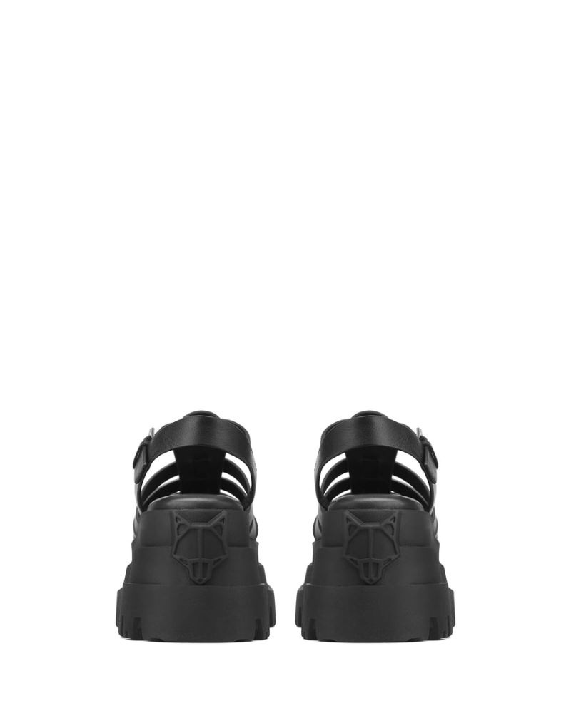 Naked Wolfe Devil Platform Szandál Női Fekete | Hungary 3596JIMBH