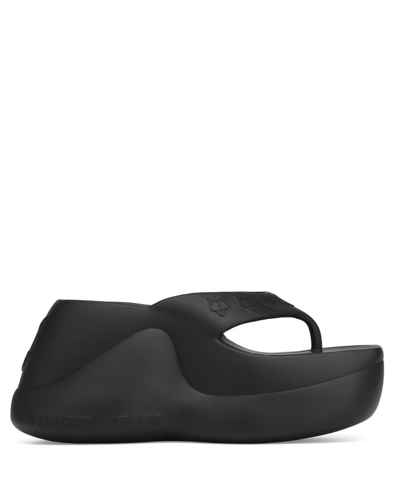Naked Wolfe Diva Strandpapucs Női Fekete | Hungary 5807BNSYF