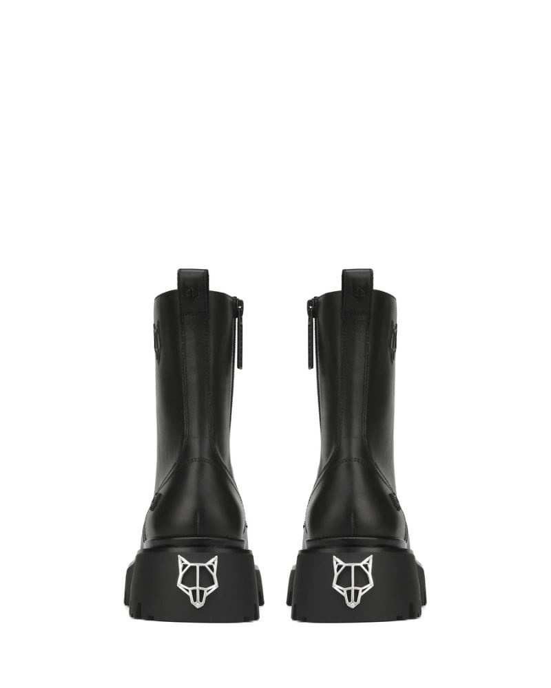 Naked Wolfe Faithful Bőr Platform Csizma Női Fekete | Hungary 6074ENAJU