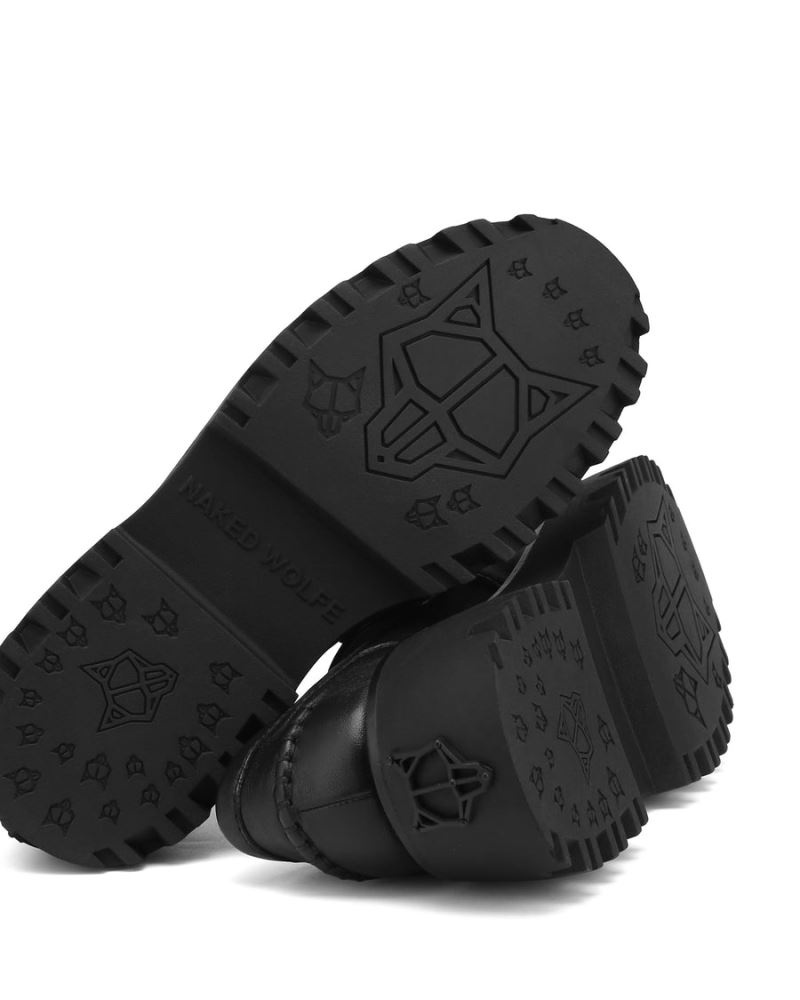 Naked Wolfe Flawed Bőr Loafers Női Fekete | Hungary 9526KWVTY