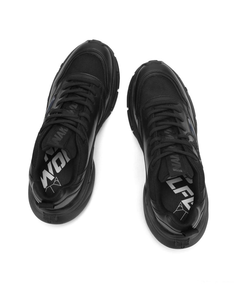Naked Wolfe Fox Dirty Bőr Sportcipő Férfi Fekete | Hungary 5470BZLMC