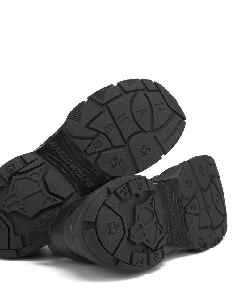 Naked Wolfe Fox Dirty Bőr Sportcipő Férfi Fekete | Hungary 5470BZLMC