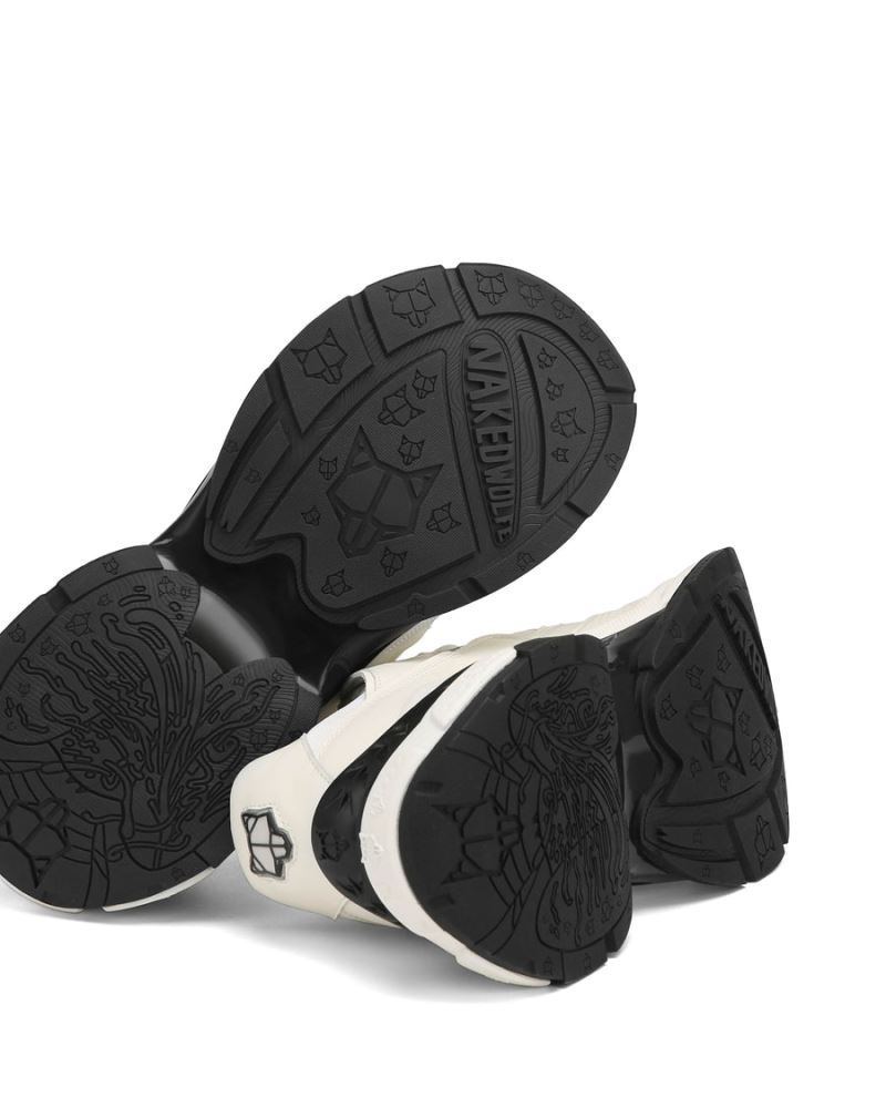 Naked Wolfe Freeway Bőr Sportcipő Női Fehér | Hungary 3825ULOXY