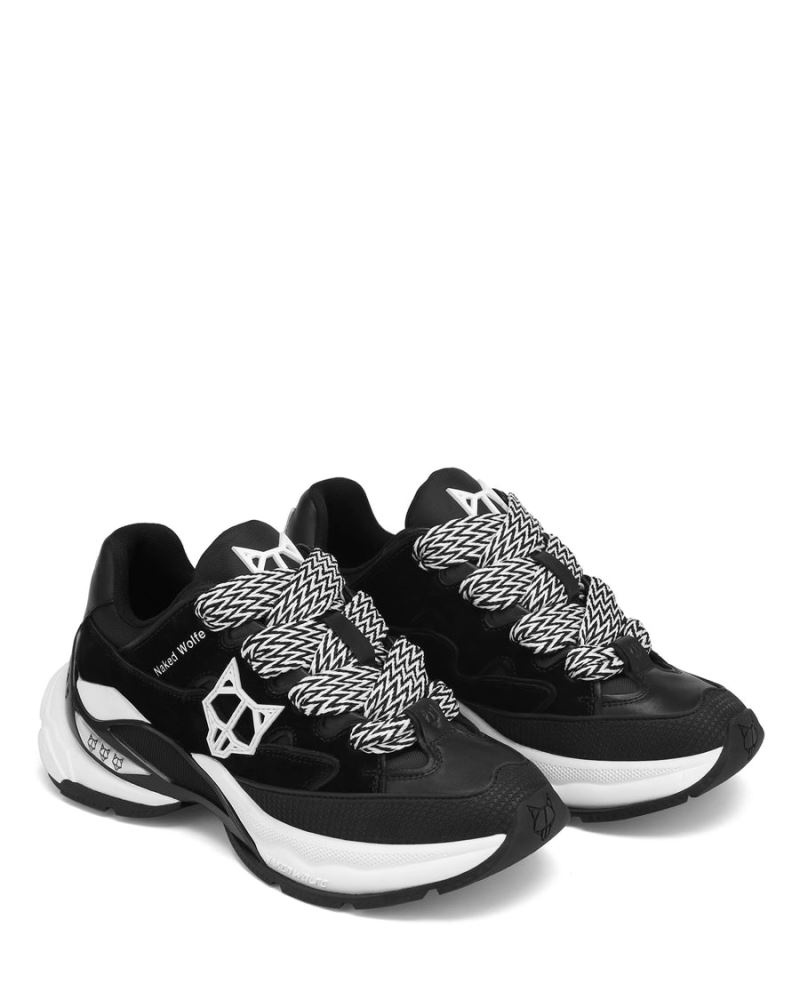 Naked Wolfe Freeway Cow Velúr Sportcipő Női Fekete | Hungary 5379SPWTF