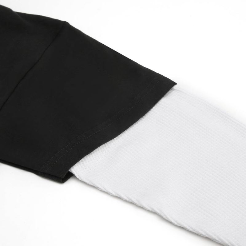 Naked Wolfe Gothic Underlay Pulóverek Férfi Fekete Fehér | Hungary 1459JAVTI