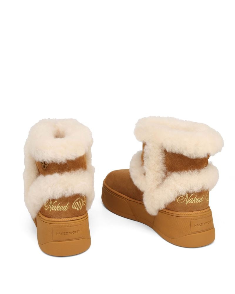 Naked Wolfe K-01 Shearling Csizma Férfi Barna | Hungary 8107TOZAM