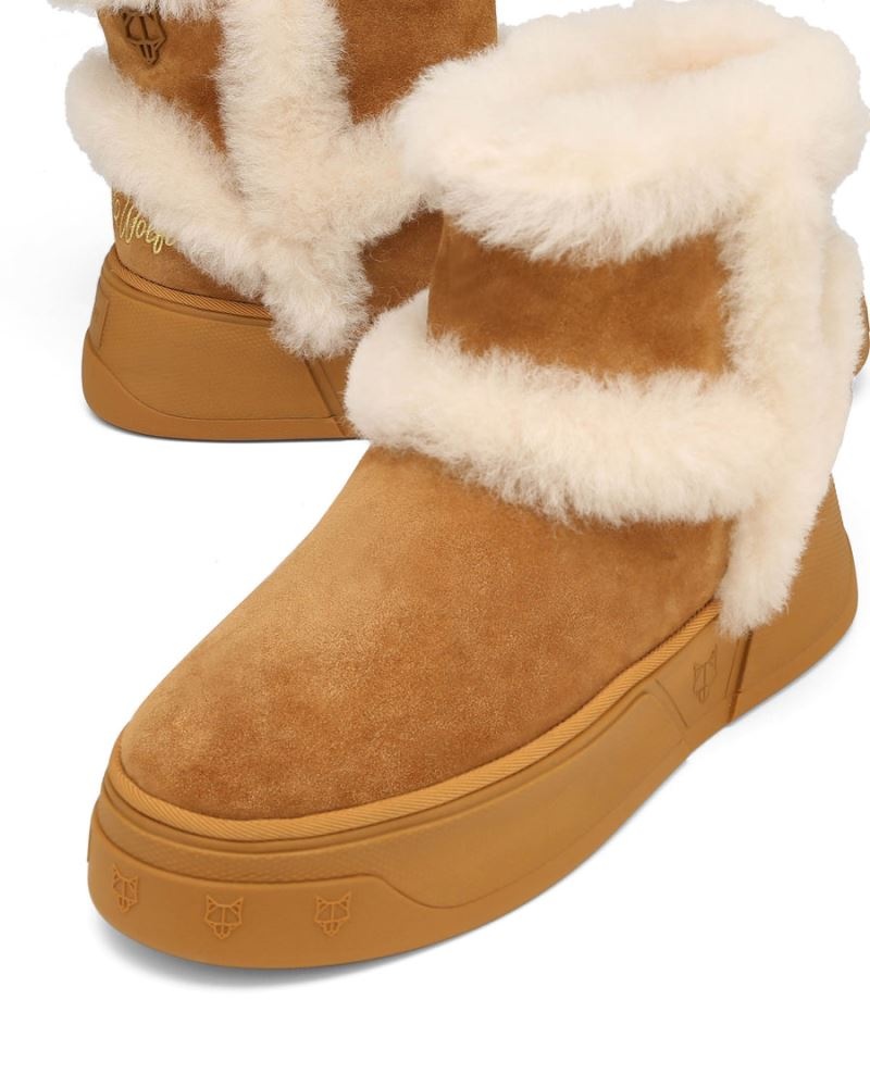 Naked Wolfe K-01 Shearling Csizma Férfi Barna | Hungary 8107TOZAM