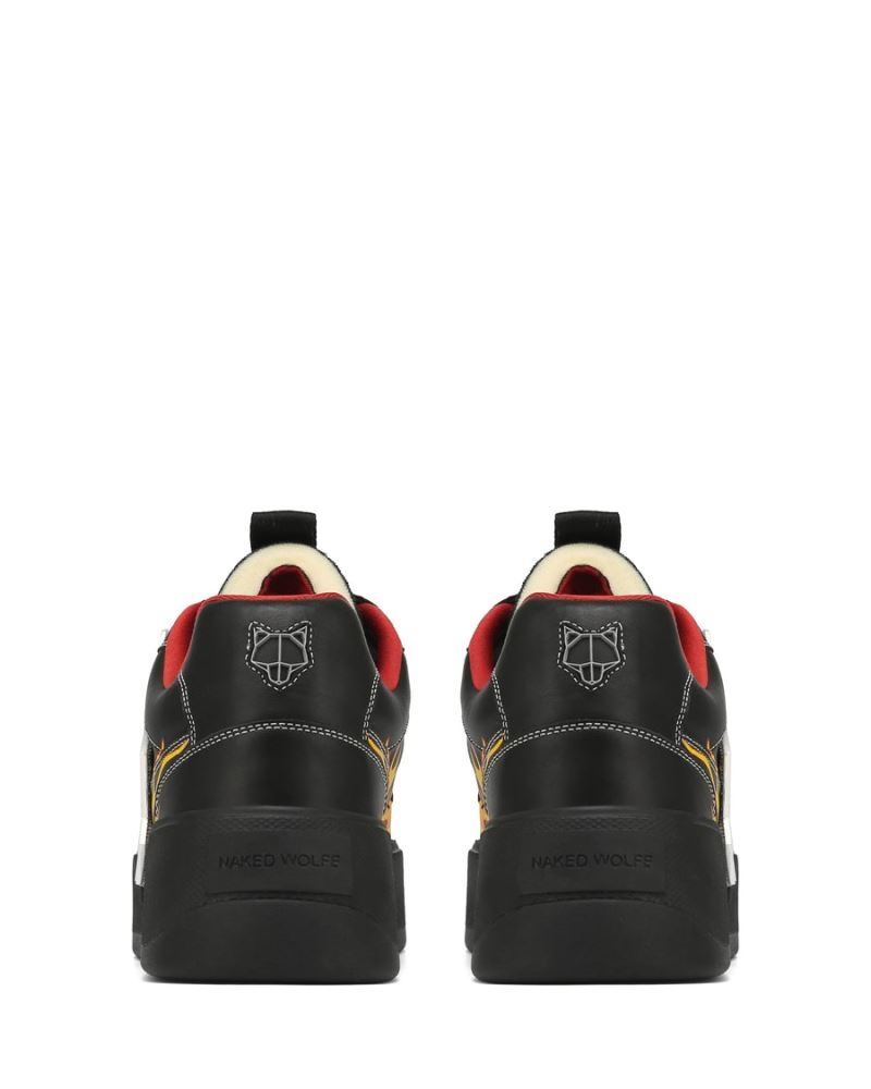 Naked Wolfe Kosa Flames Sportcipő Férfi Fekete | Hungary 2501OBAPY