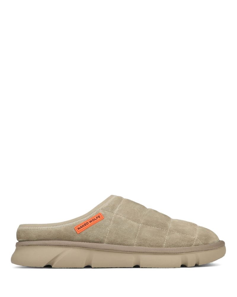 Naked Wolfe Montana Velúr Papucs Férfi Olivazöld | Hungary 2508MQTVP