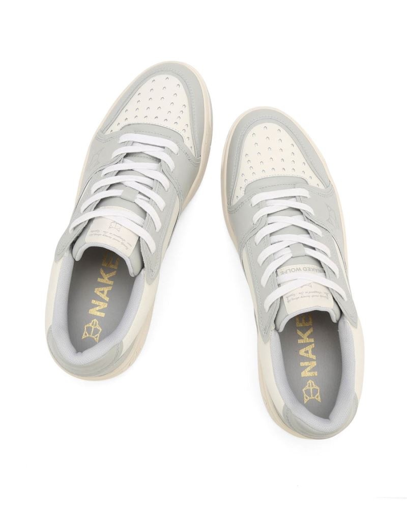 Naked Wolfe NW-01 Bőr Sportcipő Férfi Szürke | Hungary 9723CMLTY