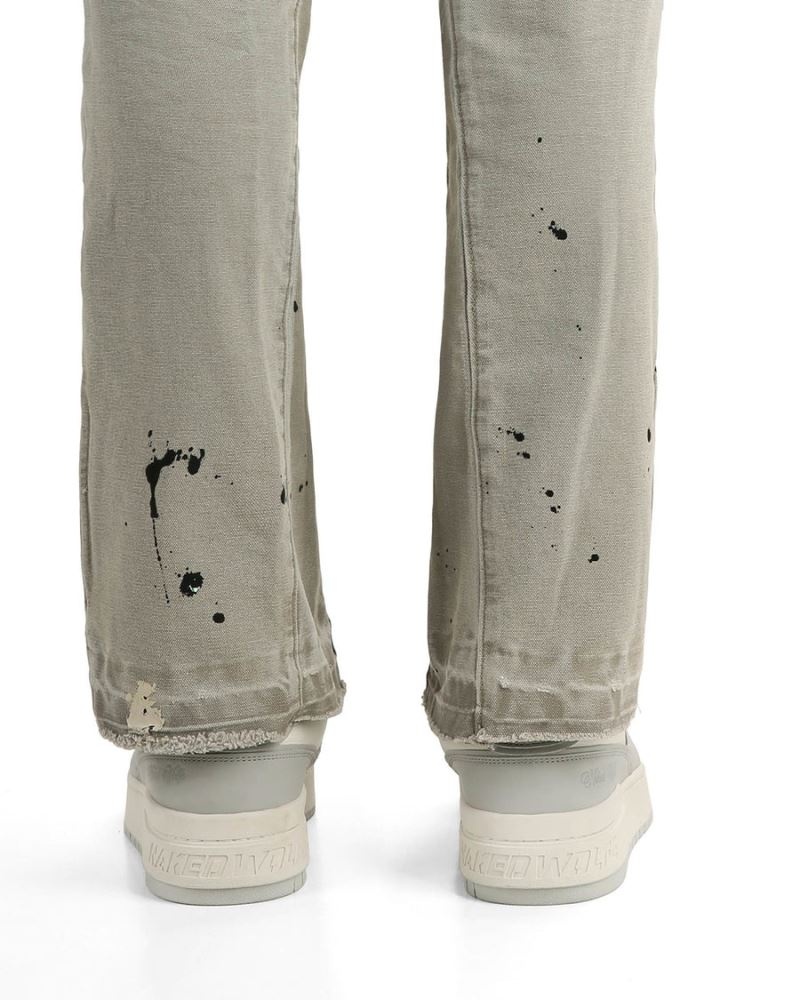 Naked Wolfe NW-01 Bőr Sportcipő Férfi Szürke | Hungary 9723CMLTY