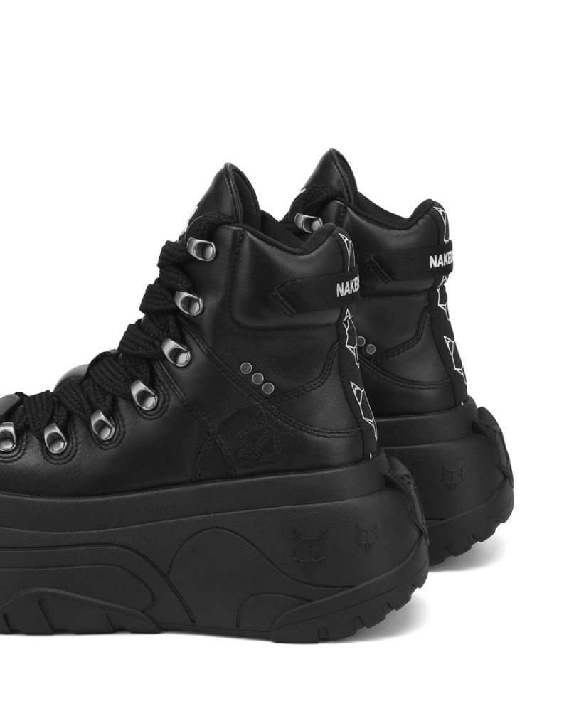 Naked Wolfe Radiant Bőr Sportcipő Női Fekete | Hungary 4126FZBQK