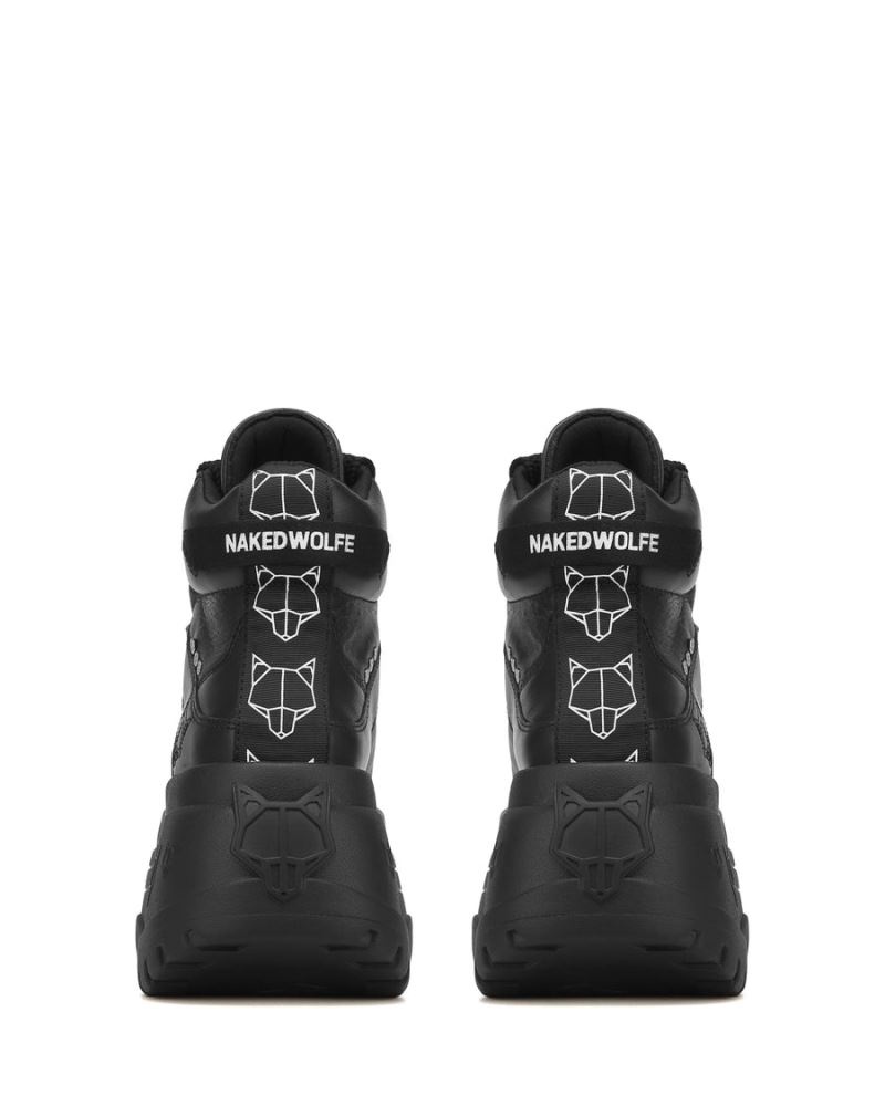 Naked Wolfe Radiant Bőr Sportcipő Női Fekete | Hungary 4126FZBQK