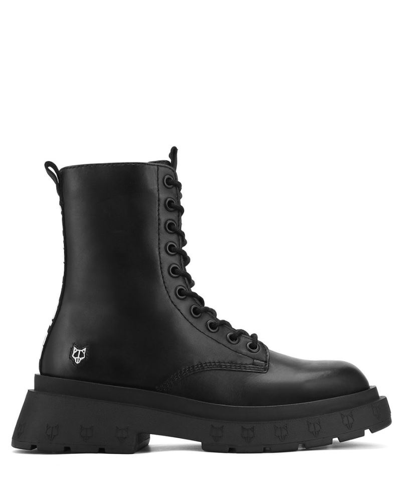 Naked Wolfe Romper Bőr Csizma Férfi Fekete | Hungary 1243ZGXTL