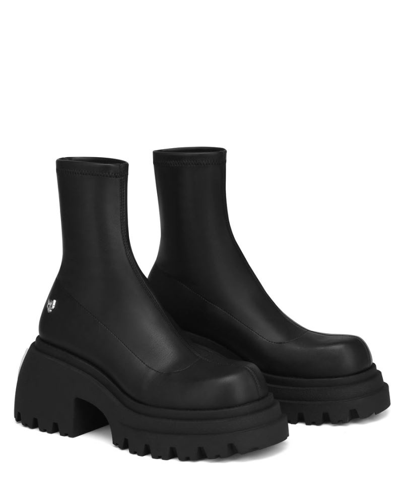 Naked Wolfe Secret Platform Csizma Női Fekete | Hungary 9472RLUMJ