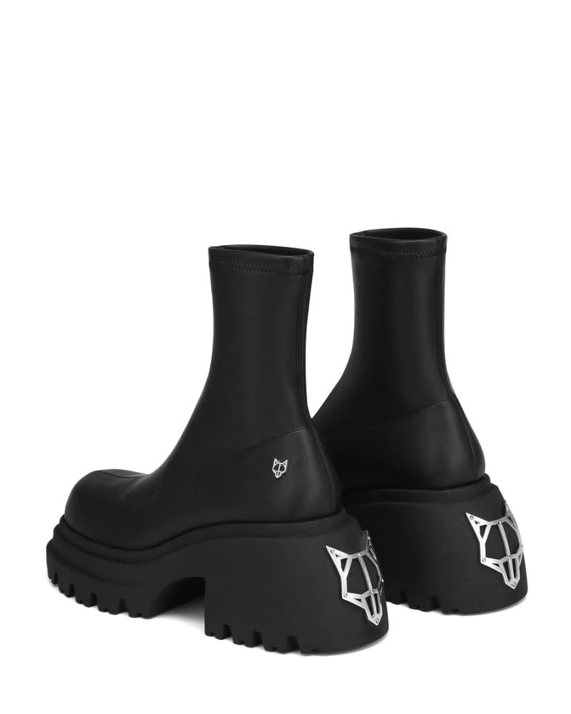 Naked Wolfe Secret Platform Csizma Női Fekete | Hungary 9472RLUMJ