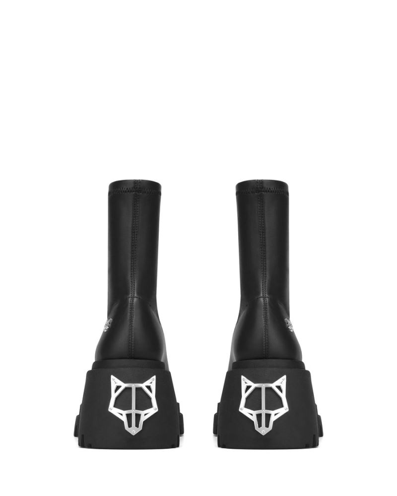 Naked Wolfe Secret Platform Csizma Női Fekete | Hungary 9472RLUMJ