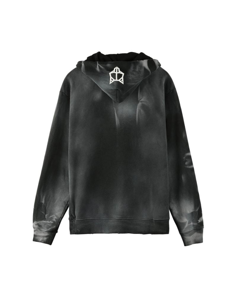 Naked Wolfe Signature Vintage Kapucnis Pulóver Férfi Fekete | Hungary 4086MOPQN