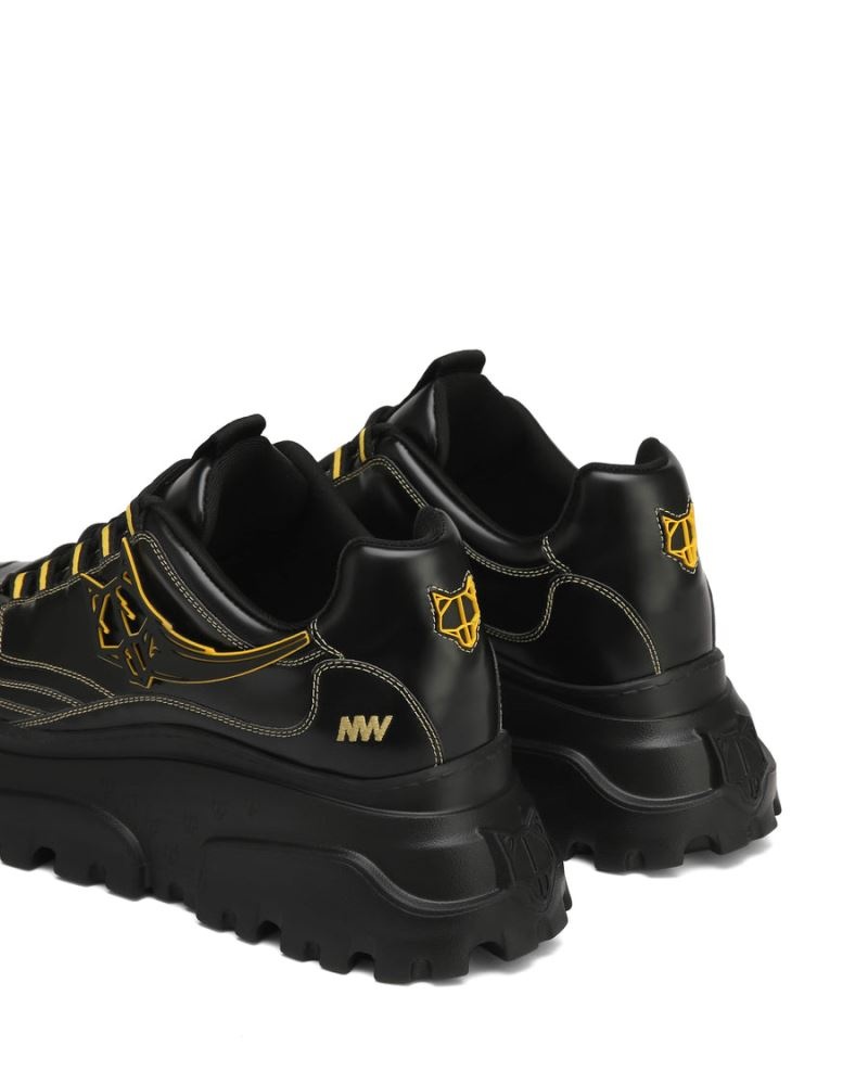 Naked Wolfe Stitch Box Bőr Csizma Férfi Fekete | Hungary 0985YKZFS