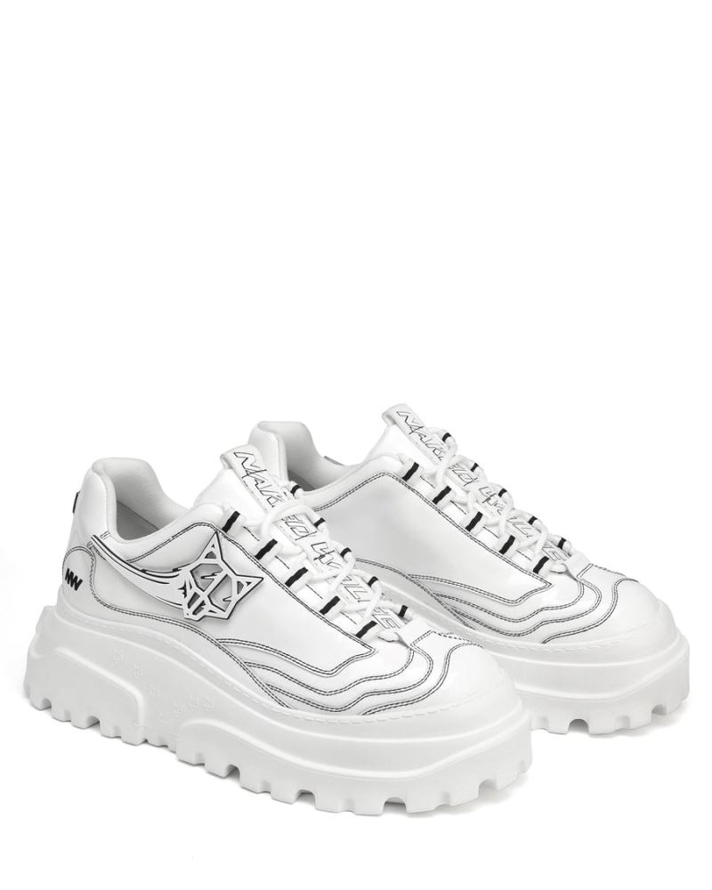 Naked Wolfe Stitch Box Bőr Csizma Férfi Fehér | Hungary 1064PGVSJ