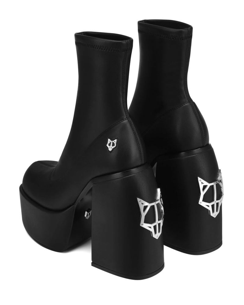 Naked Wolfe Sugar Stretch Platform Csizma Női Fekete | Hungary 6721ZKCRQ