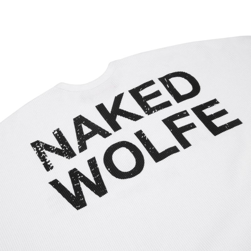 Naked Wolfe Thermal Pulóverek Férfi Fehér | Hungary 7860QTKOH