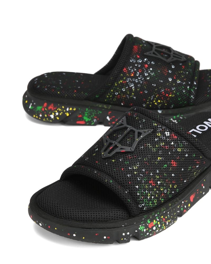 Naked Wolfe Vegas Mesh Papucs Férfi Fekete | Hungary 0753NVAXI