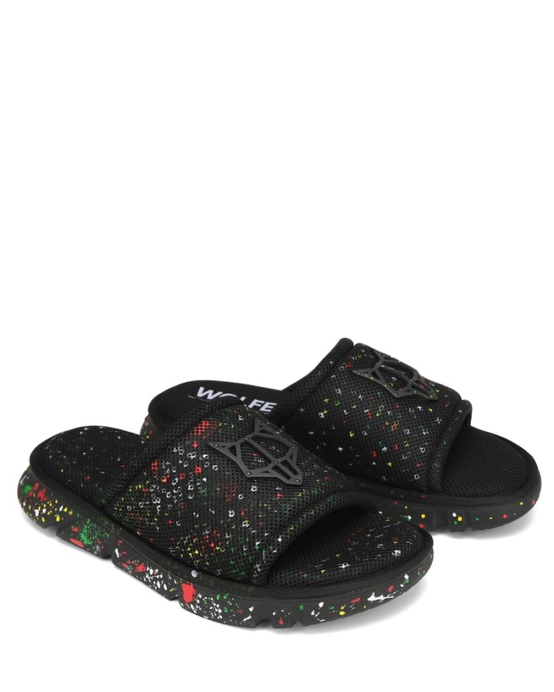 Naked Wolfe Vegas Mesh Papucs Férfi Fekete | Hungary 0753NVAXI