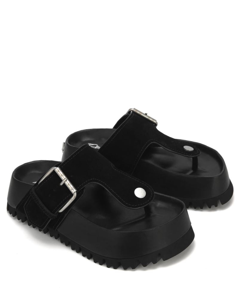 Naked Wolfe Vixen Velúr Platform Szandál Női Fekete | Hungary 6542HUCMP