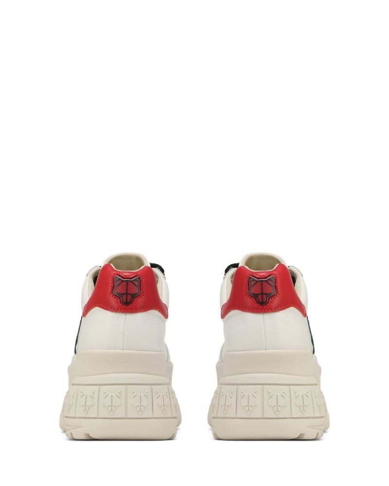 Naked Wolfe Warrior Bőr Sportcipő Női Fehér | Hungary 7102SGMWU