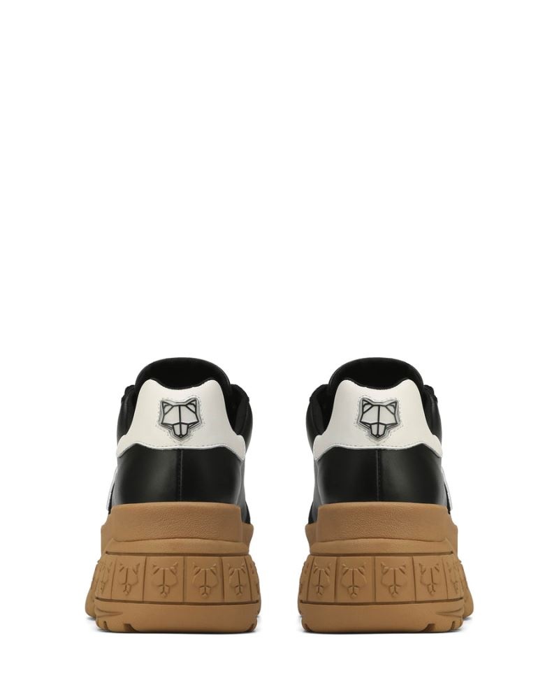 Naked Wolfe Warrior Bőr Sportcipő Női Fekete | Hungary 3407LXCNR